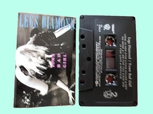 LEGS DIAMOND, TOWN Bad Girl, 1990 Cassette Tape, Vintage Cassette