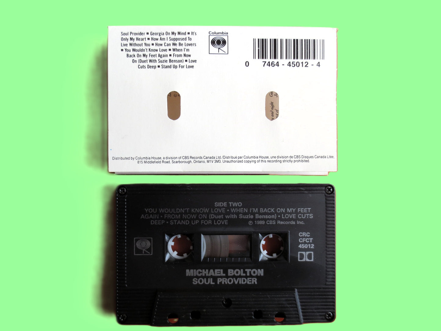 MICHAEL BOLTON, 'Soul Provider', 1989 Cassette Tape, Vintage Cassette