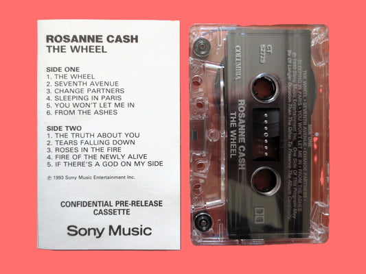 ROSANNE CASH, The WHEEL, 1993 Cassette Tape, Vintage Cassette
