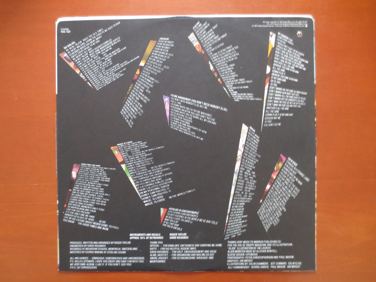 Roger Taylor - Fun in Space Vinyl Record - 1981 Vintage Album