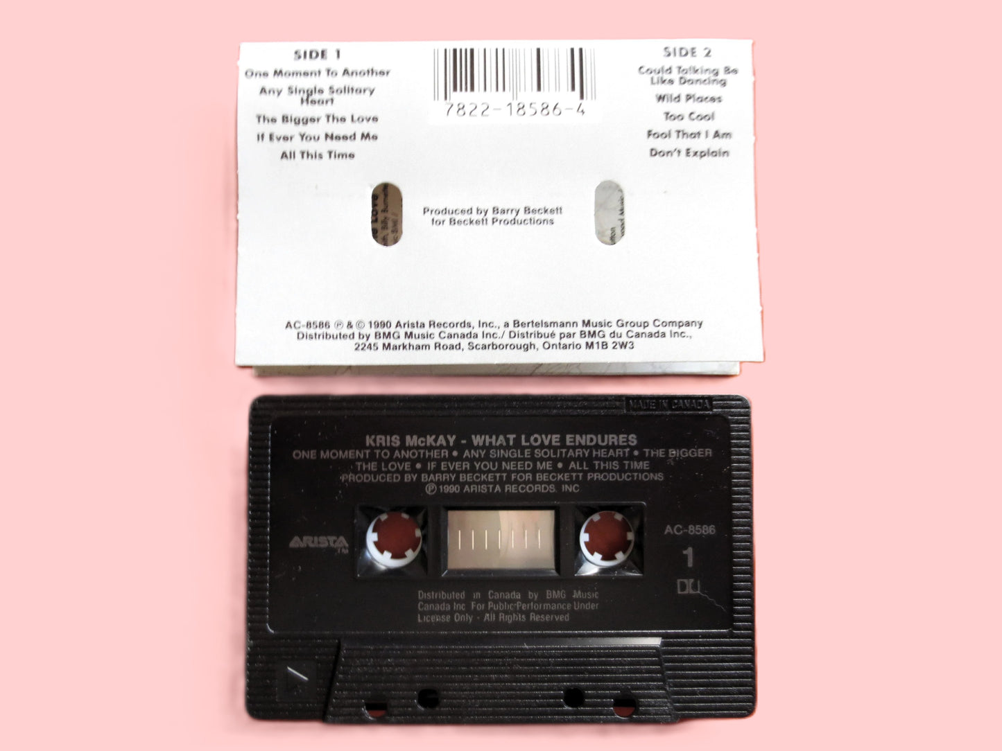 KRIS McKAY, "What Love Endures", 1990 Cassette Tape, Vintage Cassette