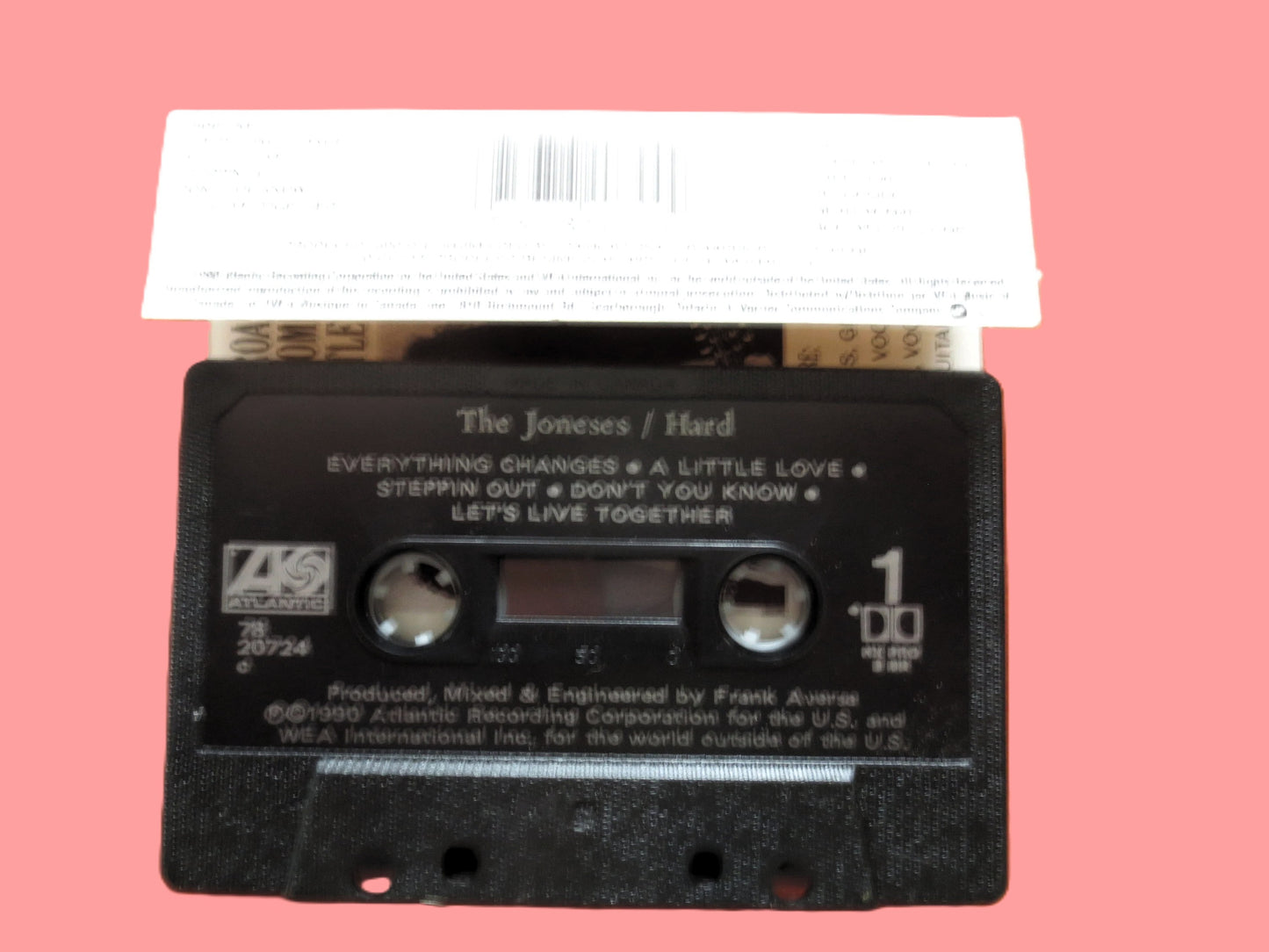 The JONESES, HARD, 1990 Cassette Tape, Vintage Cassette