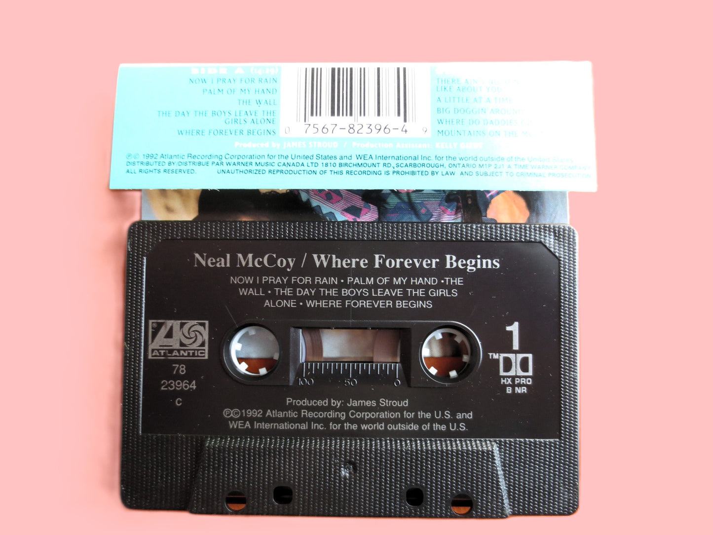 NEAL McCOY, "Where FOREVER Begins", 1992 Cassette Tape, Vintage Cassette