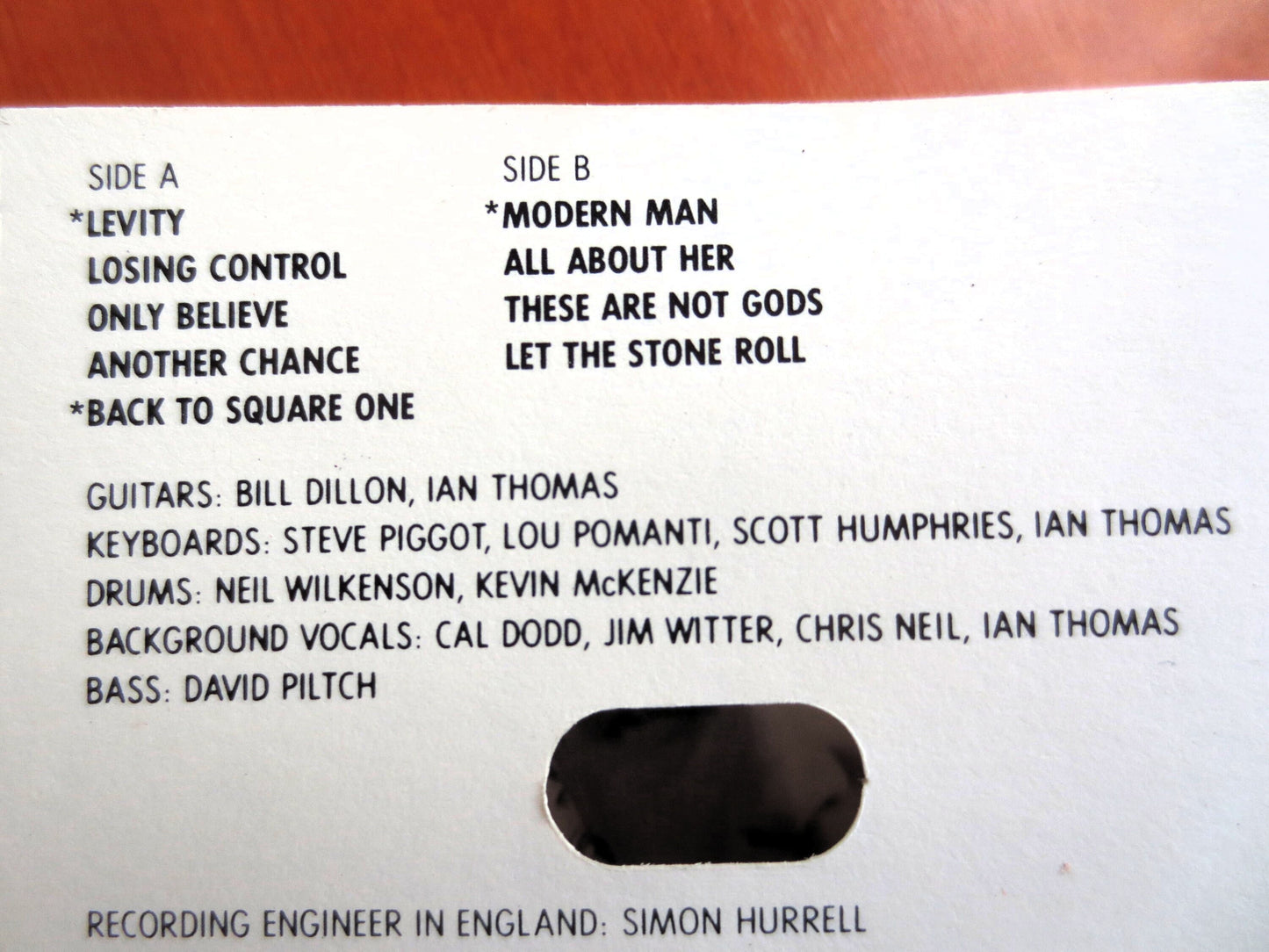 IAN THOMAS, - LEVITY - 1988 Cassette Tape, Vintage Cassette