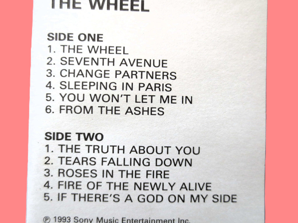 ROSANNE CASH, The WHEEL, 1993 Cassette Tape, Vintage Cassette