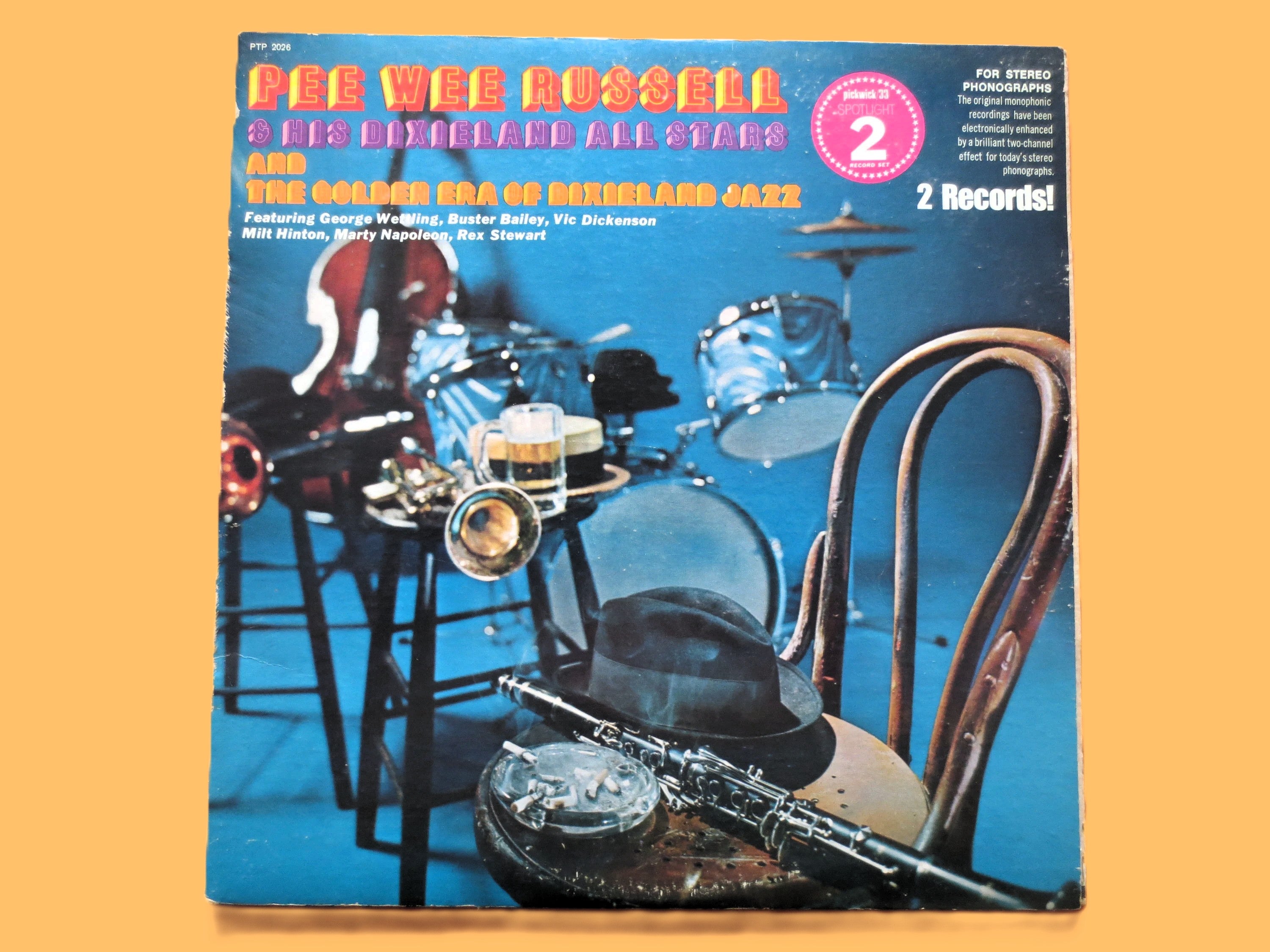 Pee Wee Russell – The Golden Age of Dixieland Jazz (1973) Vinyl 2xLP