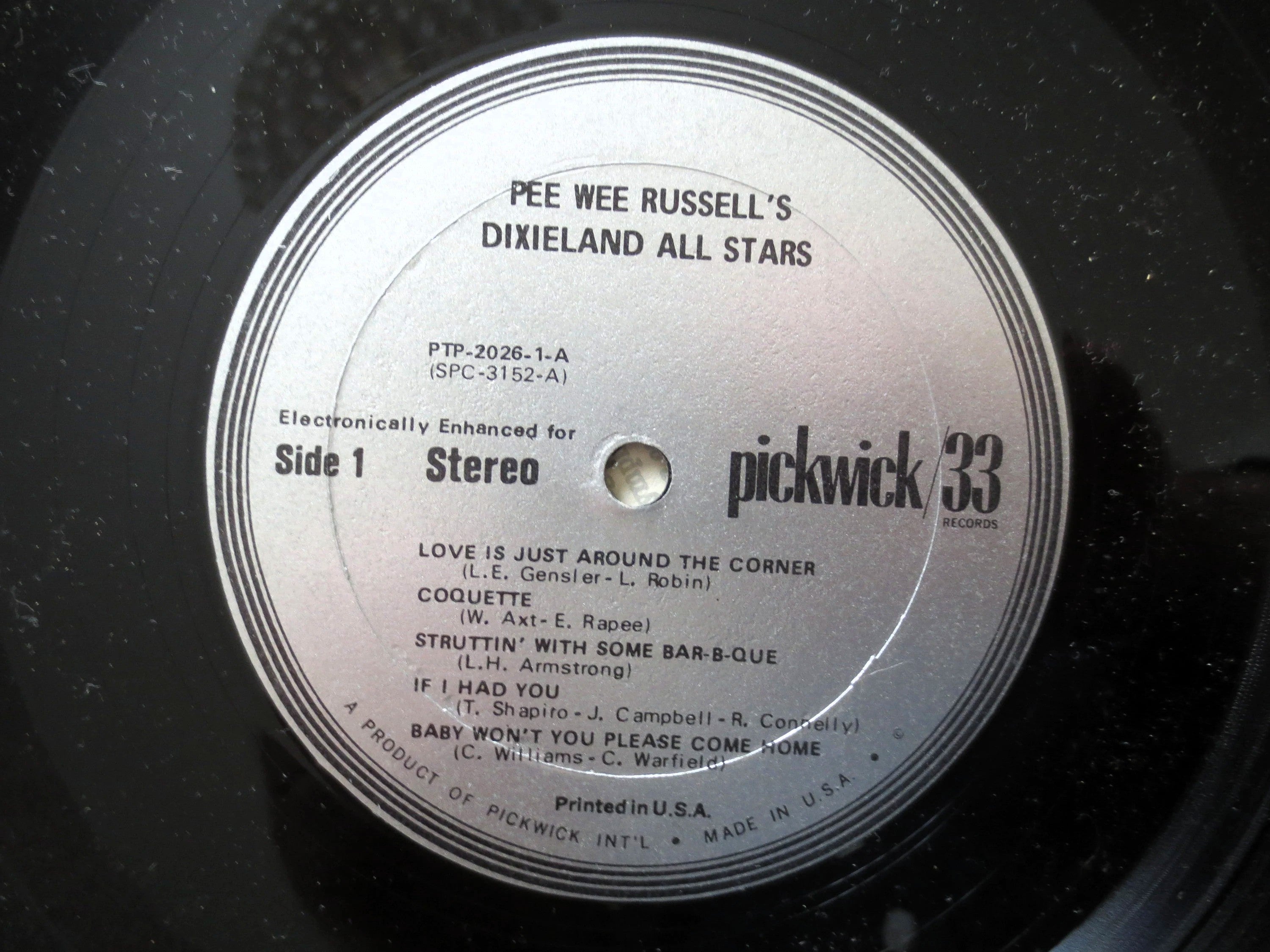Pee Wee Russell – The Golden Age of Dixieland Jazz (1973) Vinyl 2xLP