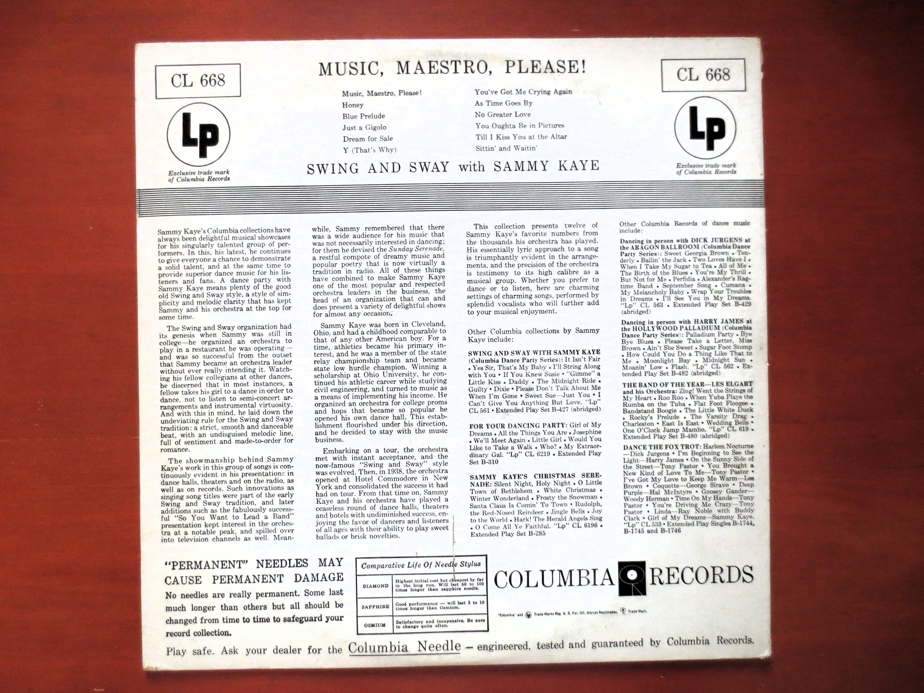 Sammy Kaye – Music Maestro Please (Vinyl LP)