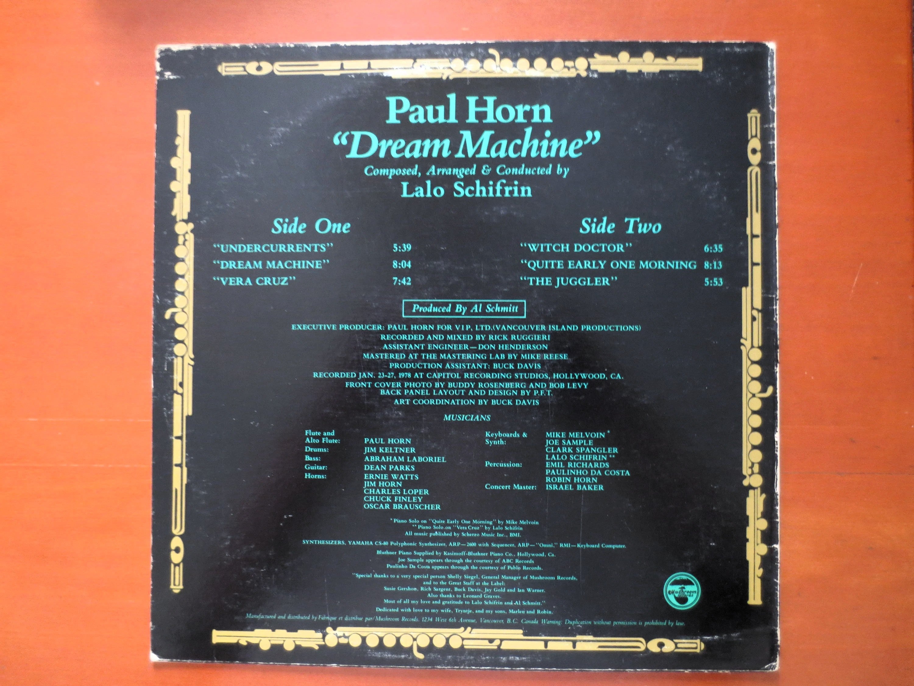 Paul Horn – Dream Machine (1978) Vinyl LP