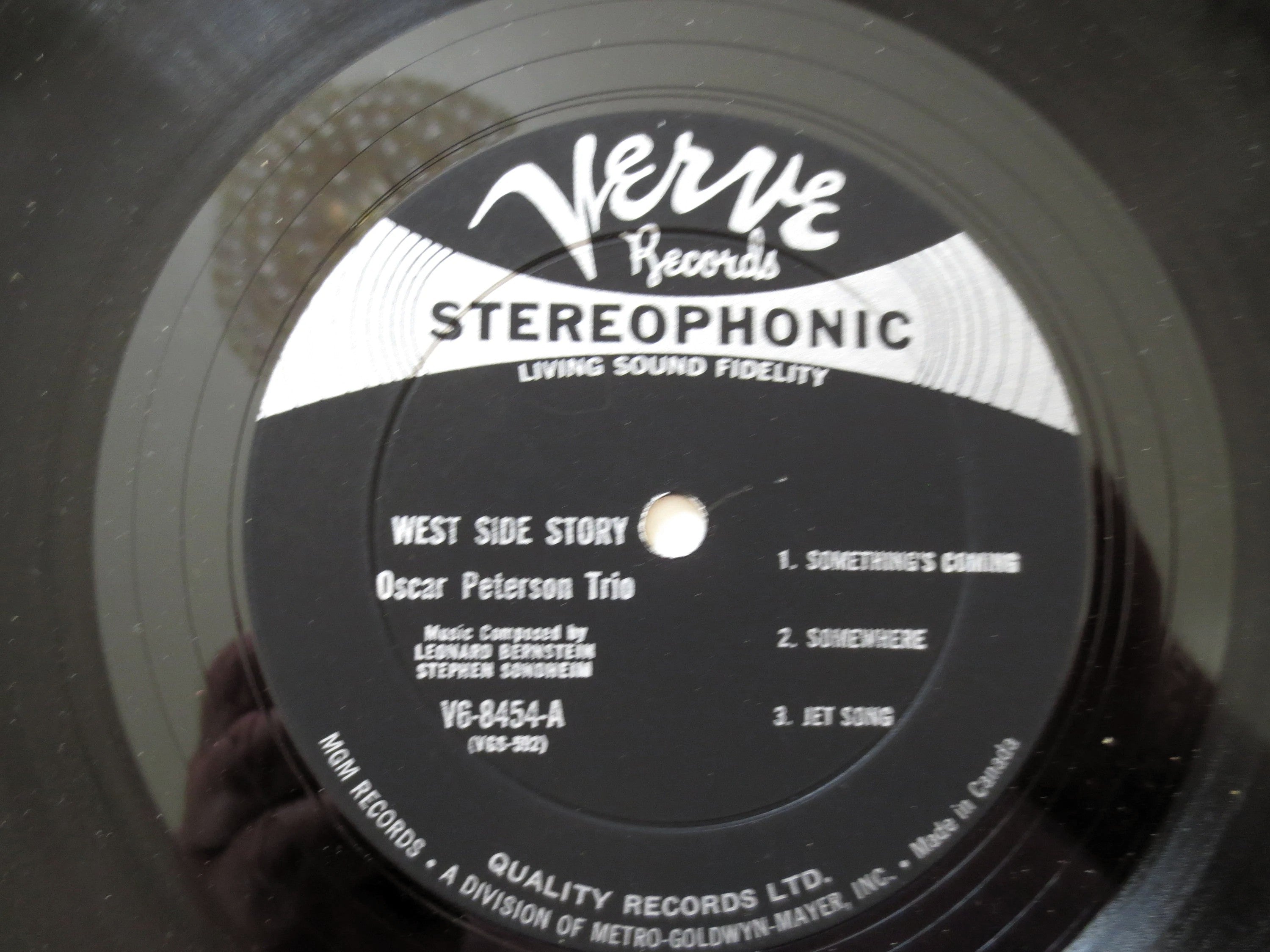 OSCAR PETERSON TRIO, West Side Story, Vintage Jazz Album, 1962 Record, Vinyl Lp