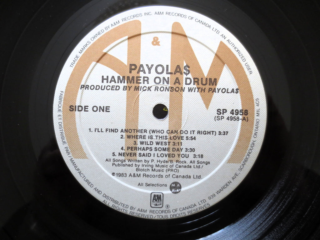 The Payolas – Hammer on a Drum (1983) Vinyl LP