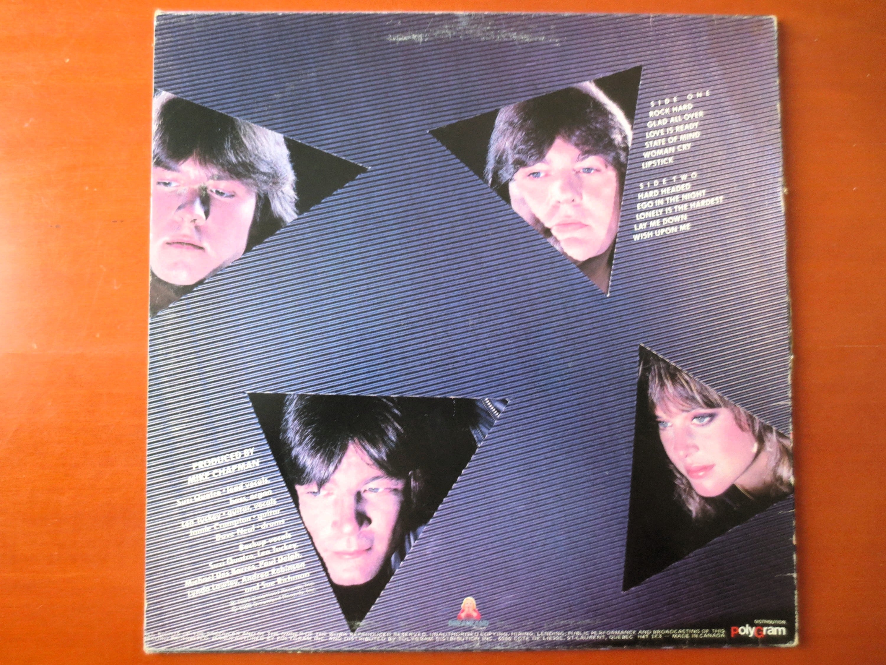 Suzi Quatro – Hard Rock (1980) Vinyl LP