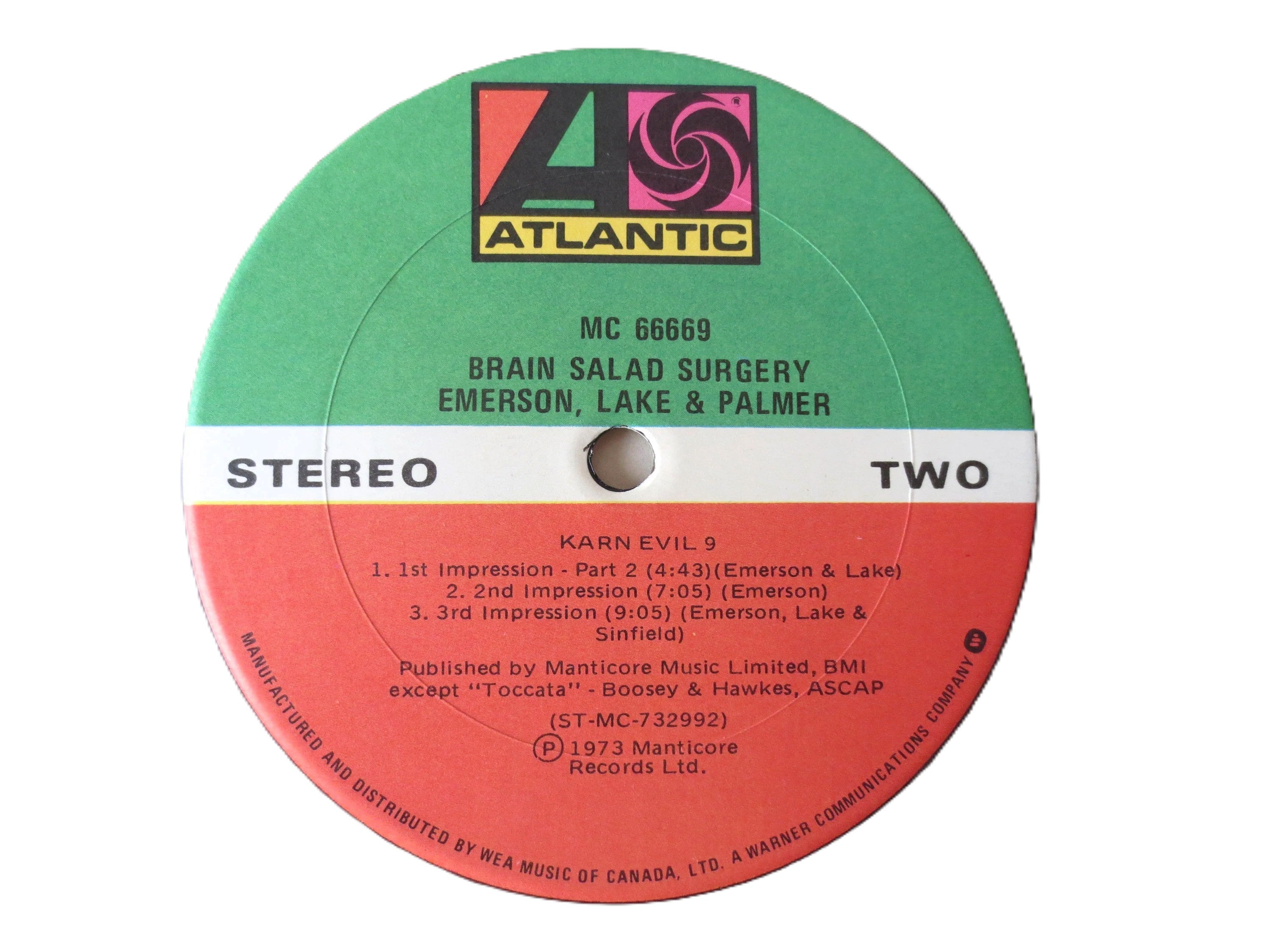 Emerson Lake & Palmer – Brain Salad Surgery (1973) Vinyl LP