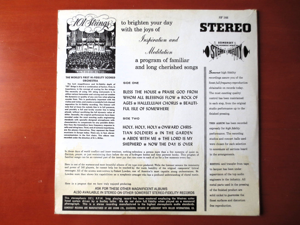 101 Strings – Inspiration and Meditation (1962) Vinyl LP
