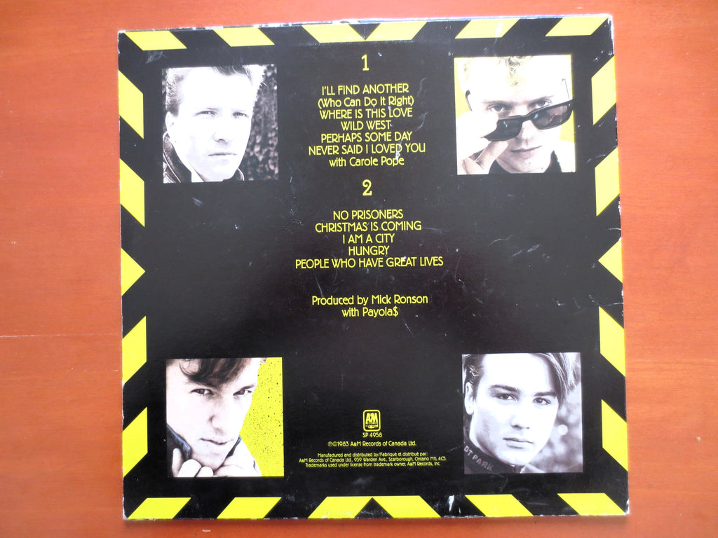 The Payolas – Hammer on a Drum (1983) Vinyl LP