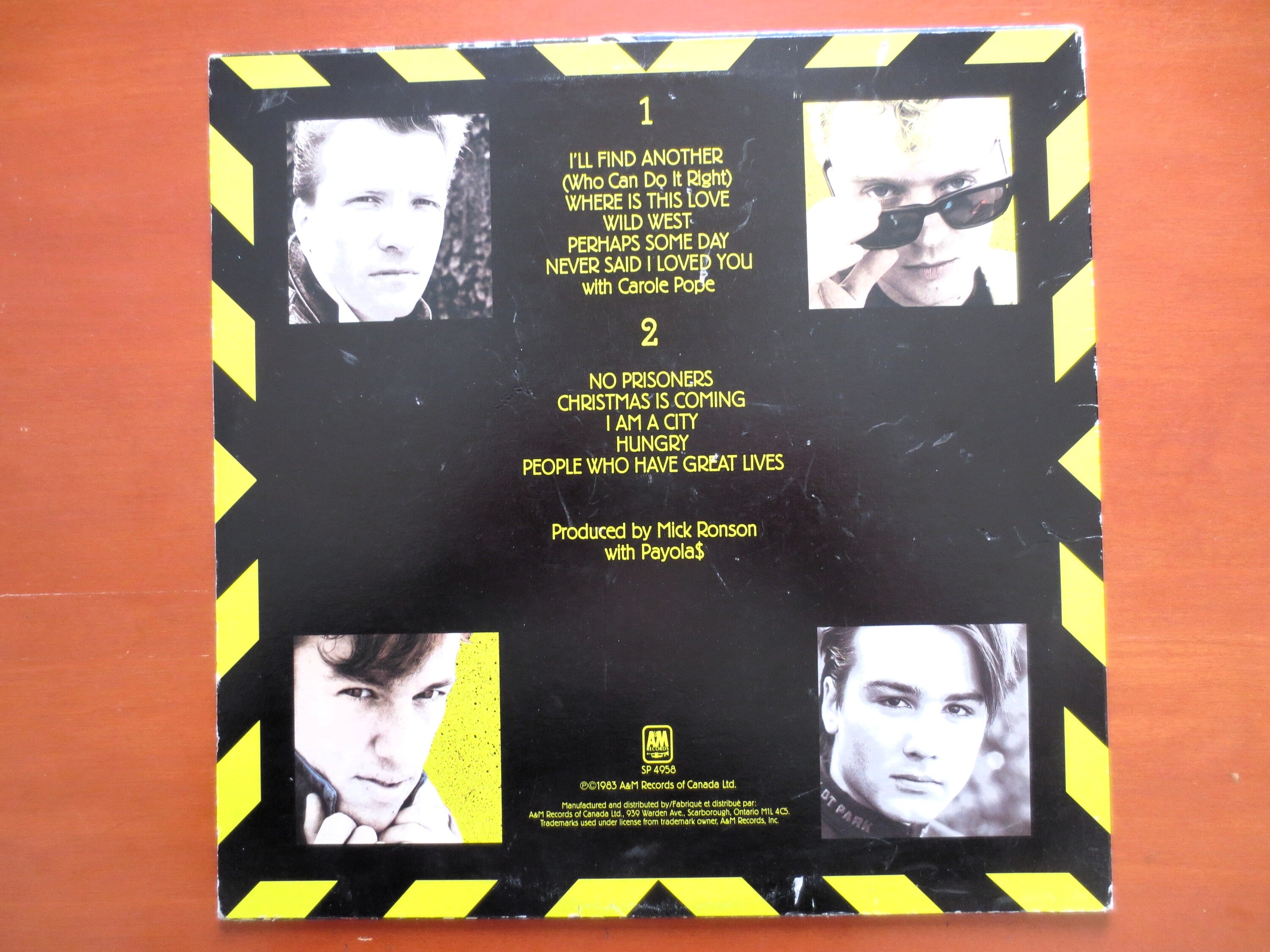 The Payolas – Hammer on a Drum (1983) Vinyl LP