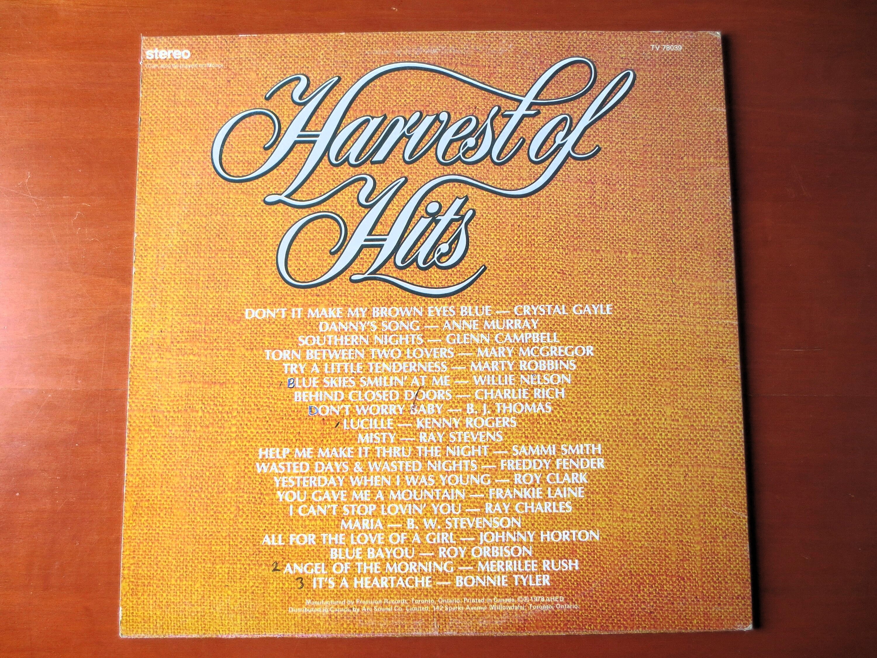 Various Artists – Harvest of Hits (1978) [Vinyl LP]