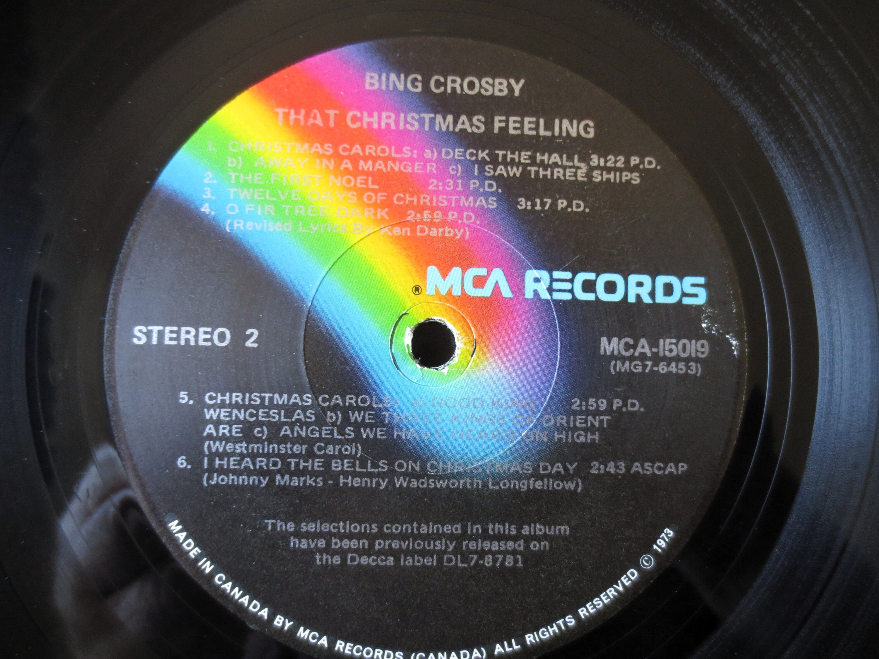 Bing Crosby – That Christmas Feeling (1973) Vinyl LP