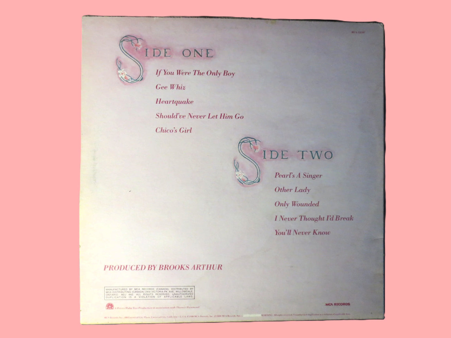 BERNADETTE PETERS, VARGAS Cover, 1980 Records, Pop Jazz Album, Vinyl Record