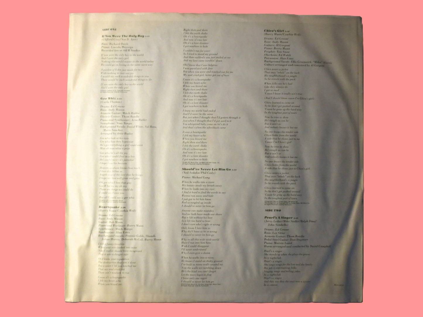 BERNADETTE PETERS, VARGAS Cover, 1980 Records, Pop Jazz Album, Vinyl Record