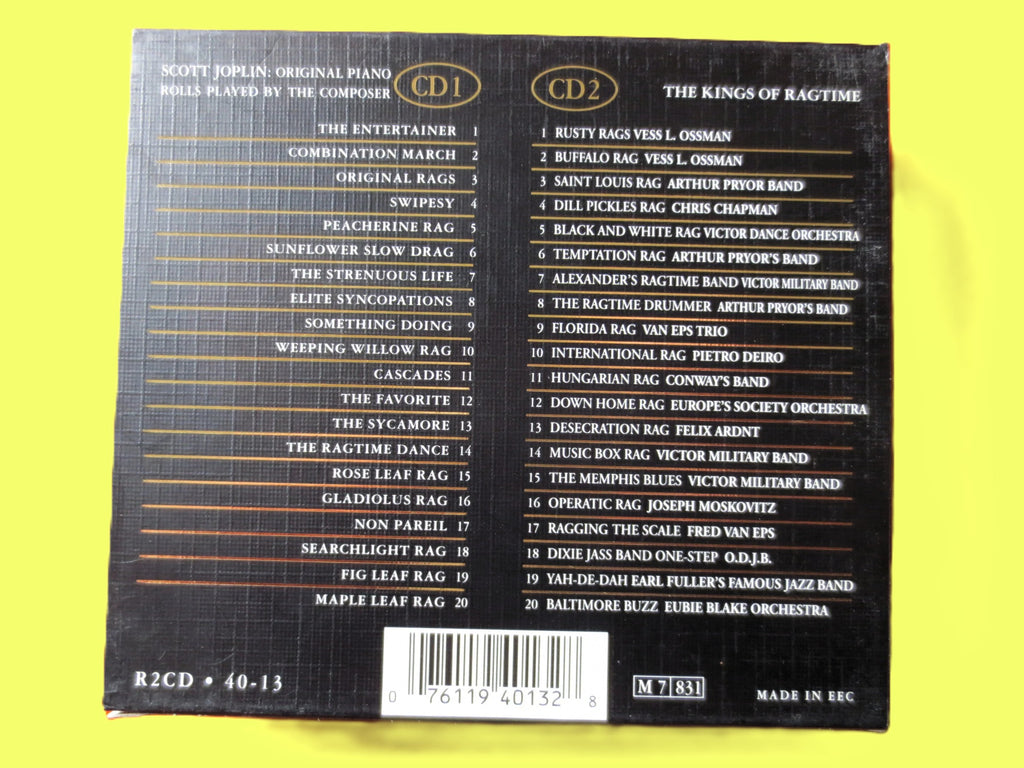 SCOTT JOPLIN, The Gold COLLECTION, Ragtime Piano, 1997 Compact Disc, Vintage Cd