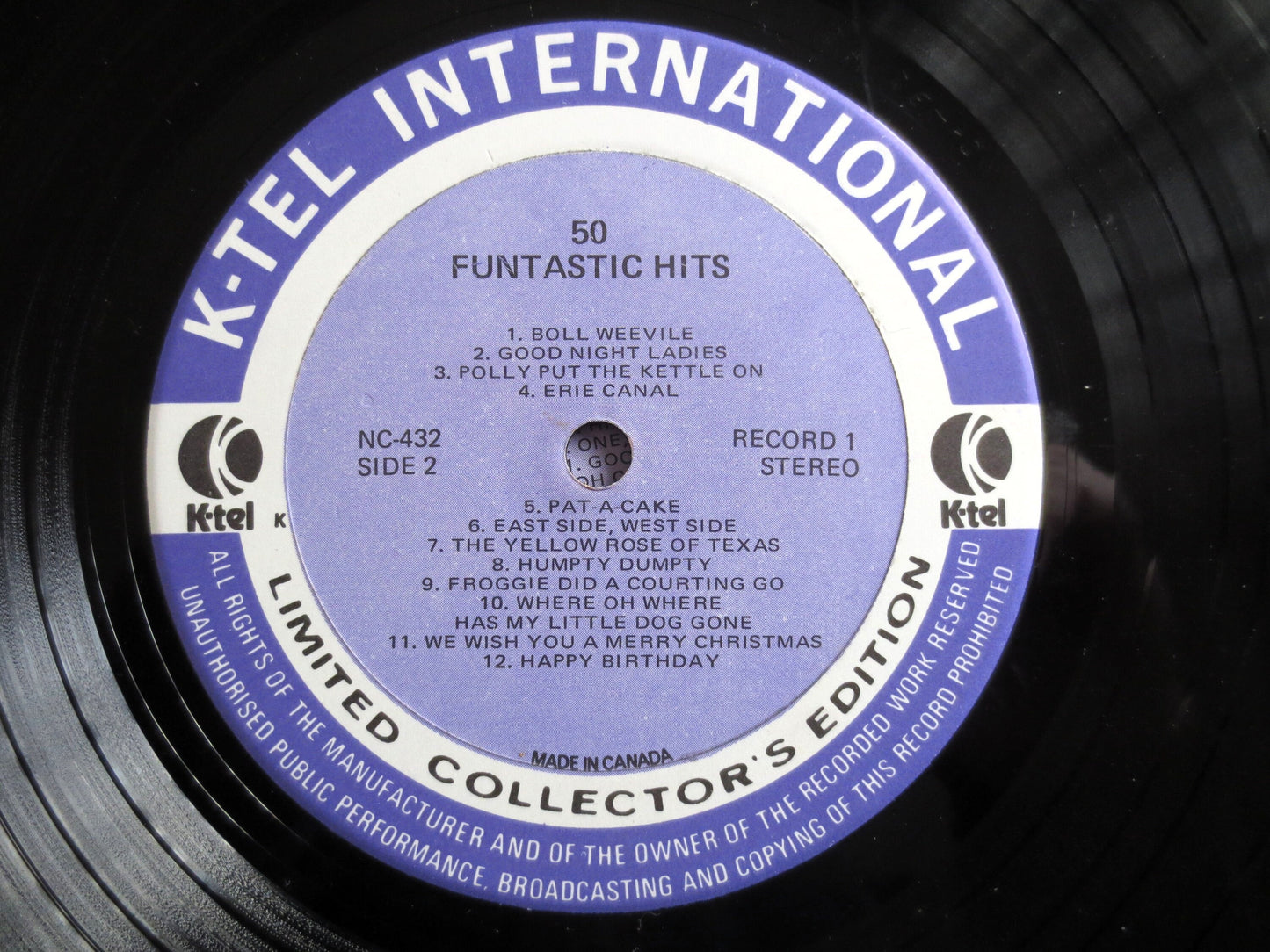 FUNTASTIC 50 Children's Songs, K-TEL Records, 1975 Record, Vinyl Lp