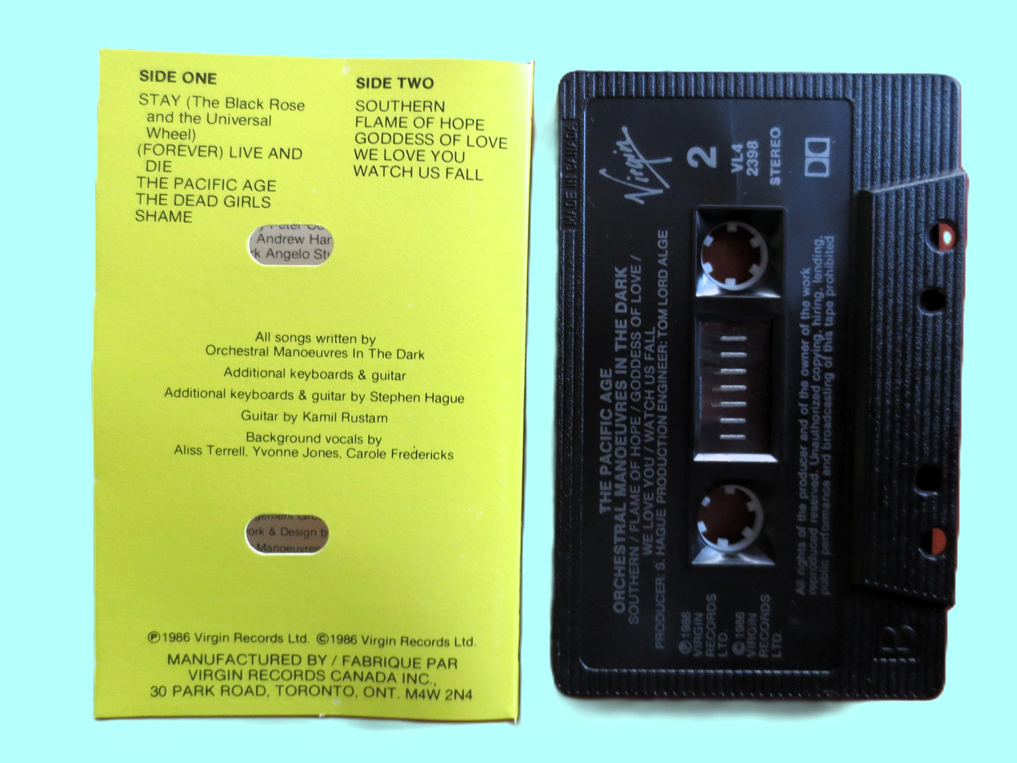 ORCHESTRA MANOEUVRES in the Dark - The PACIFIC Age, 1986 Cassette Tape, Vintage Cassette