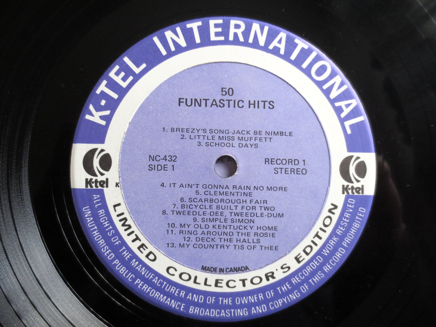 FUNTASTIC 50 Children's Songs, K-TEL Records, 1975 Record, Vinyl Lp