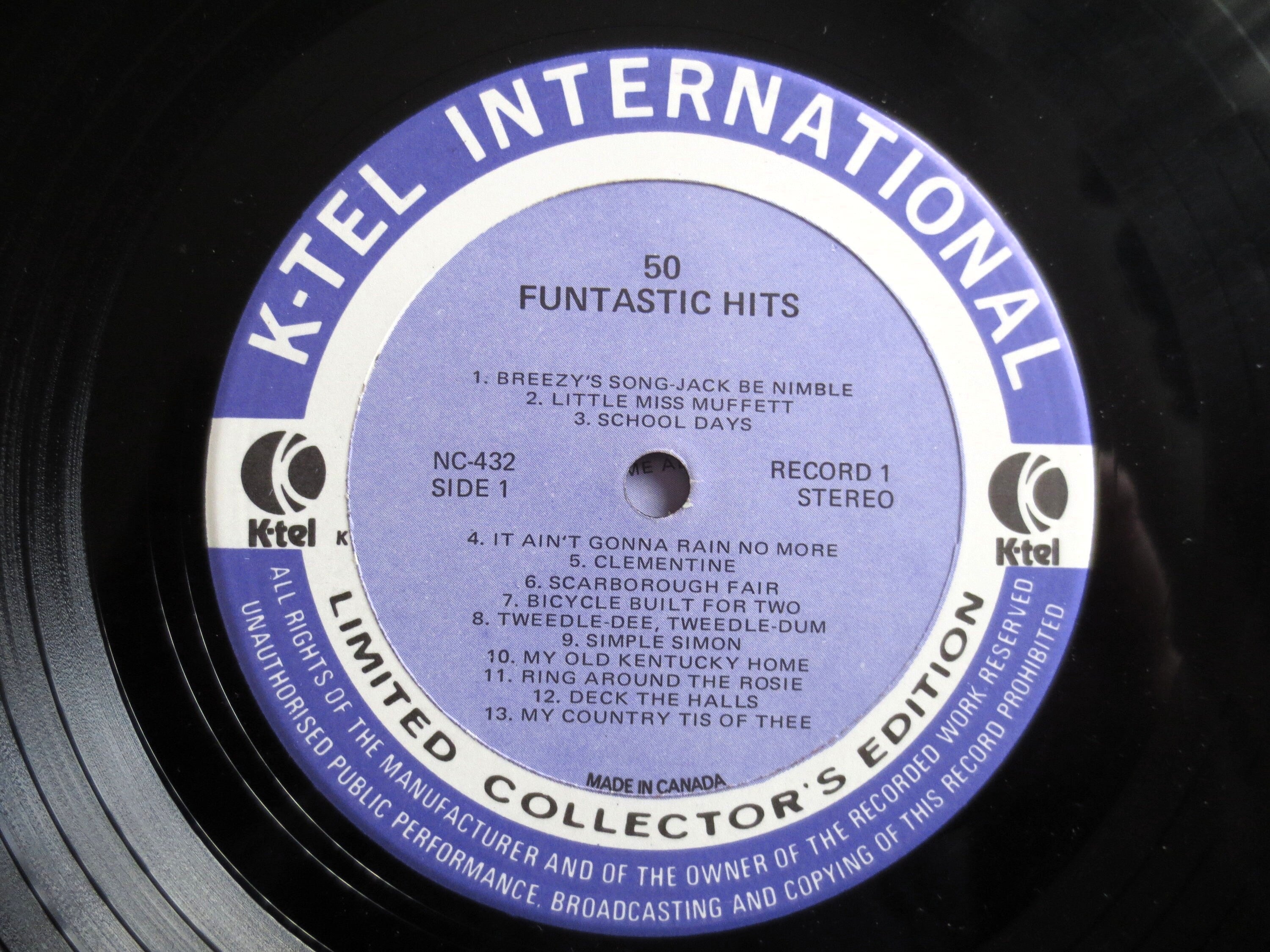 K-Tel – Funtastic 50 Children’s Songs (1975) Vinyl 2xLP