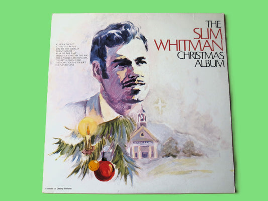 SLIM WHITMAN, Christmas Album, 1980 Record, Vinyl Lp