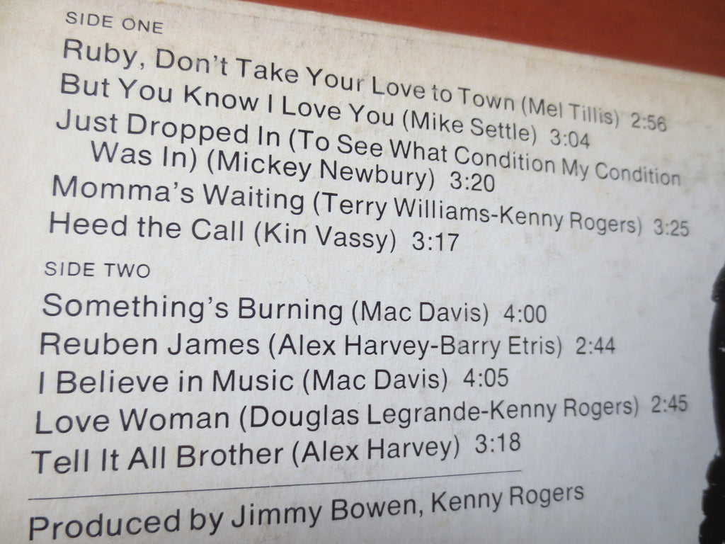Kenny Rogers & The First Edition Greatest Hits Vinyl Record - 1970