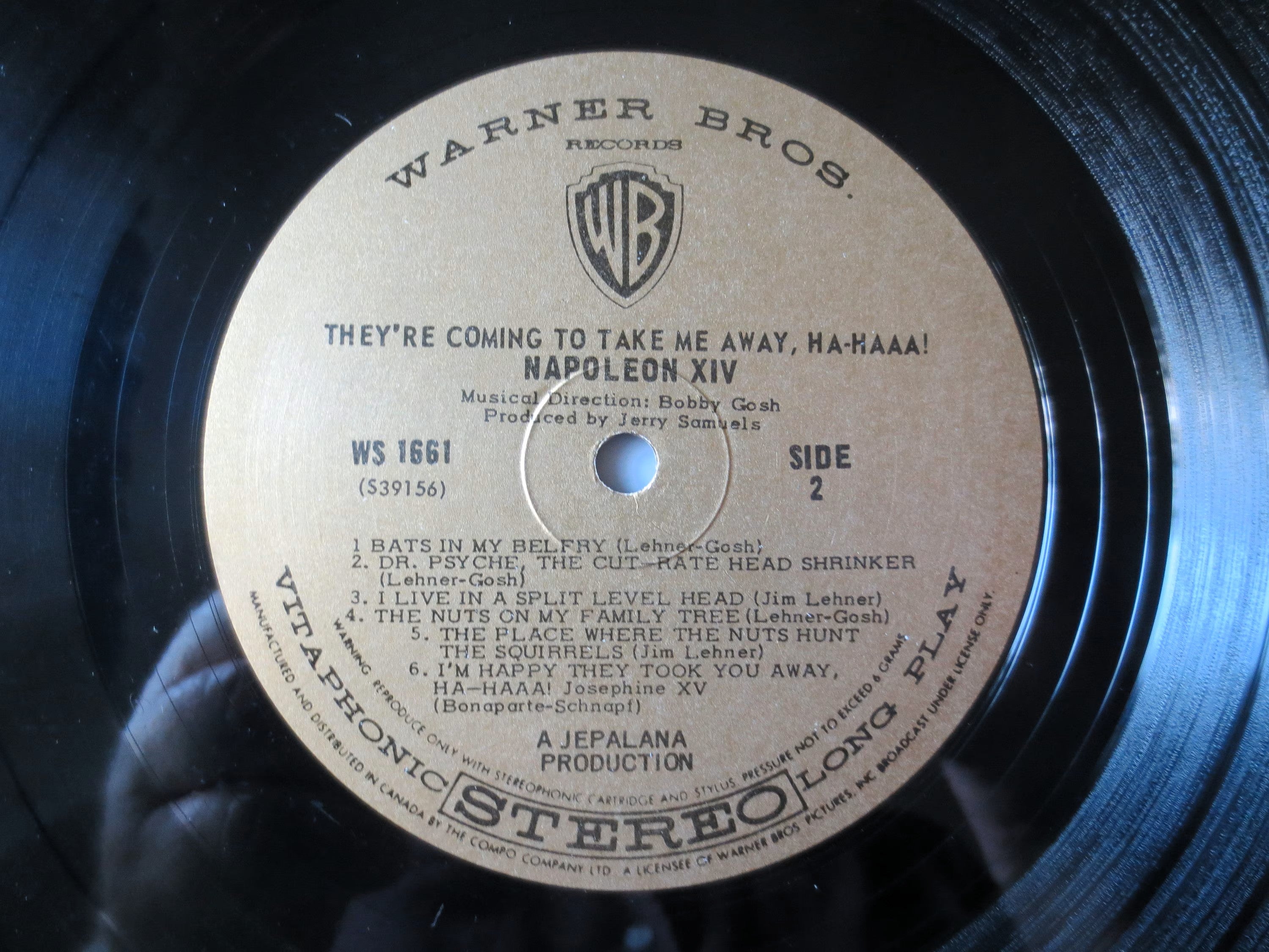 Napoleon XIV – They're Coming to Take Me Away, Ha-Haaa! (1966) Vinyl LP