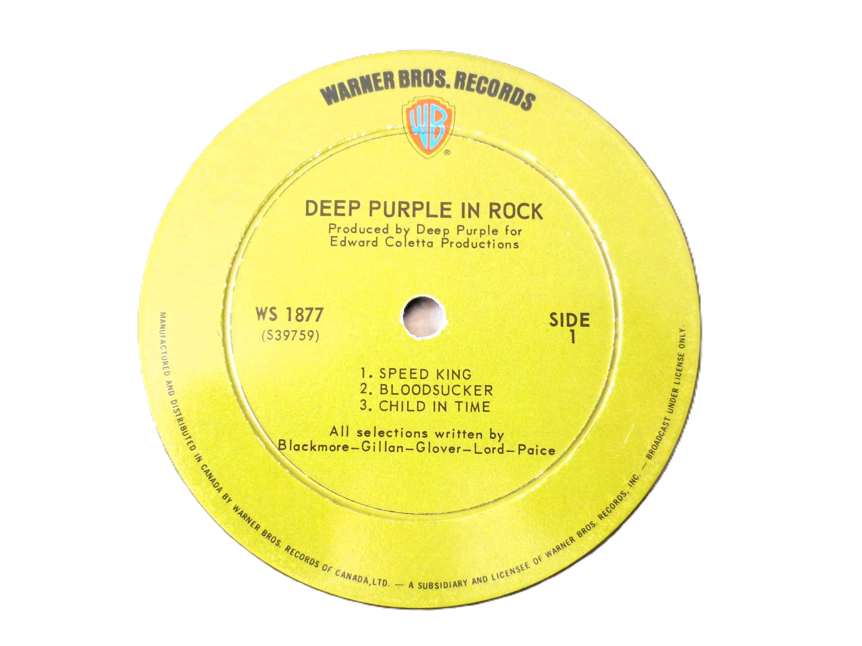 Deep Purple – Deep Purple in Rock (1970) Vinyl LP