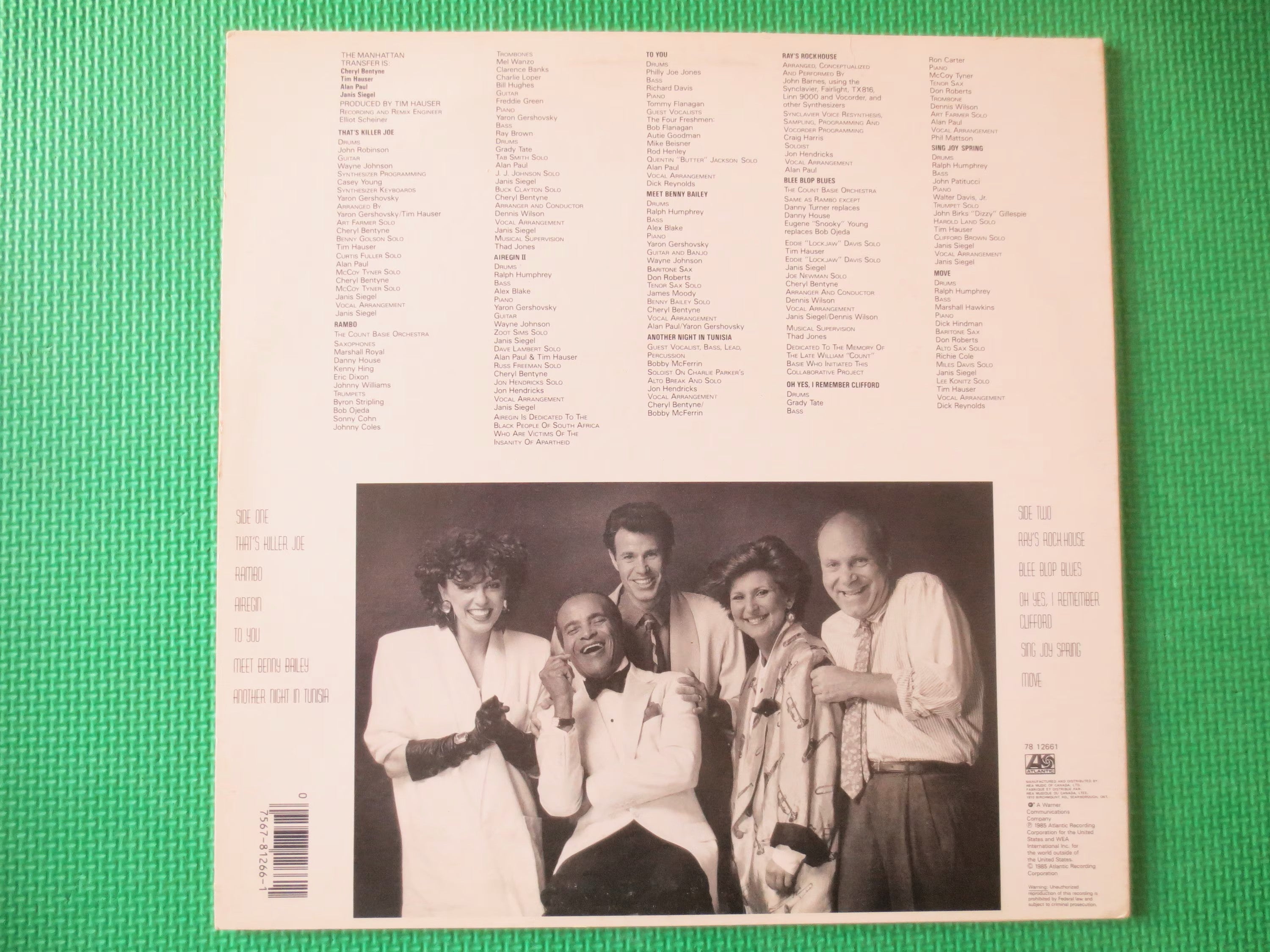 The Manhattan Transfer – Vocalese (1985) Vinyl LP