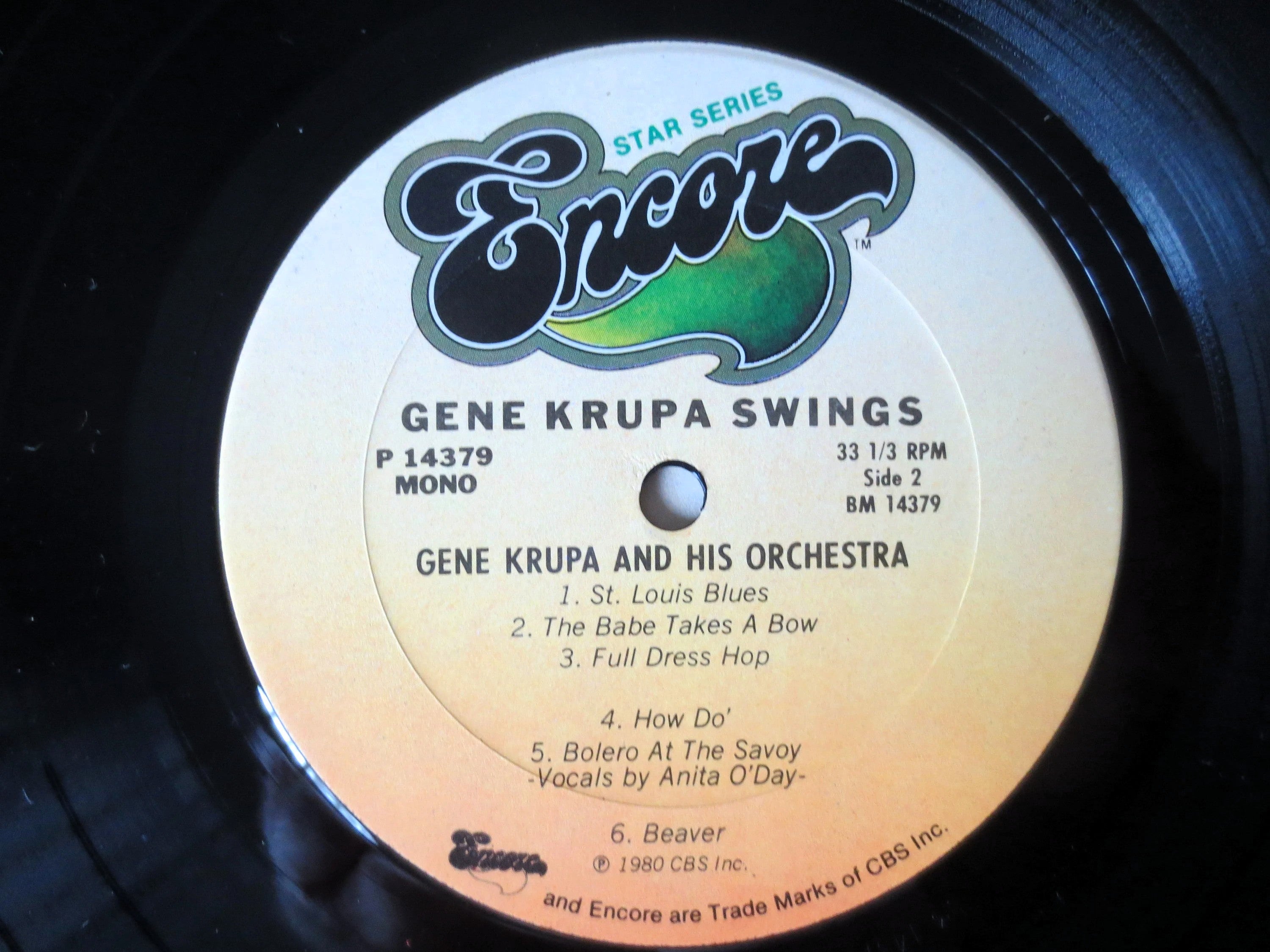 Gene Krupa – Krupa Swings (1980) Vinyl LP