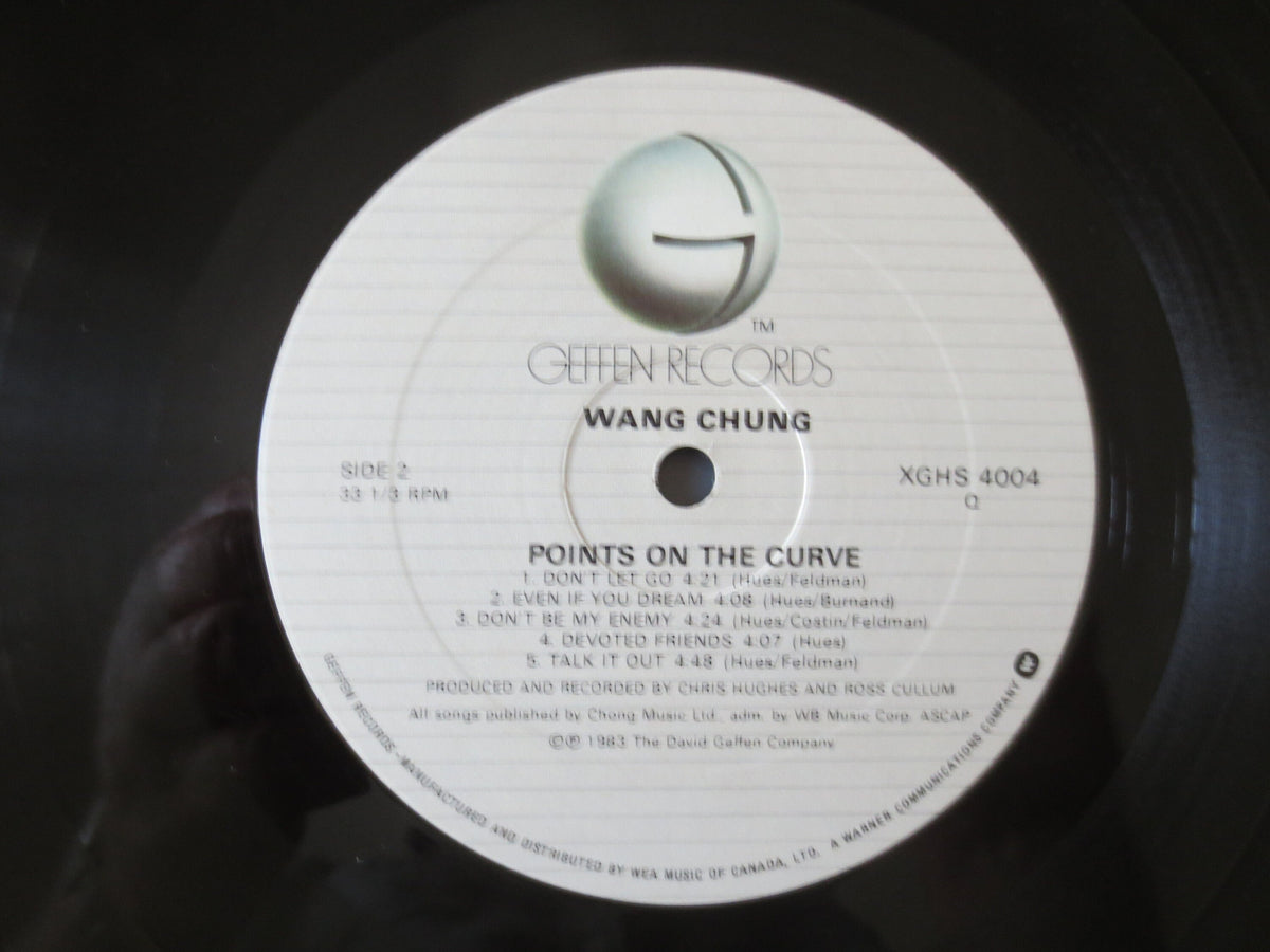 Vintage Wang Chung Vinyl Record: Points On The Curve LP, 1983