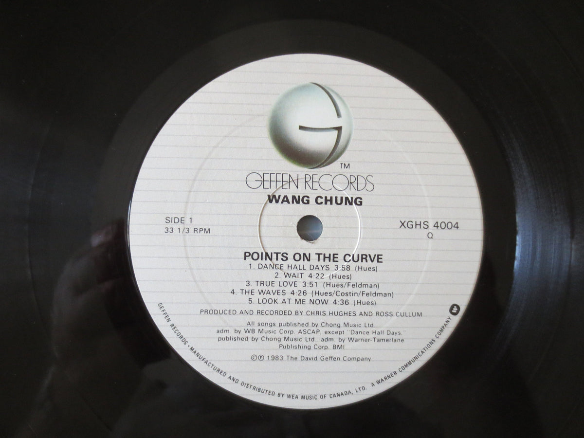 Vintage Wang Chung Vinyl Record: Points On The Curve LP, 1983