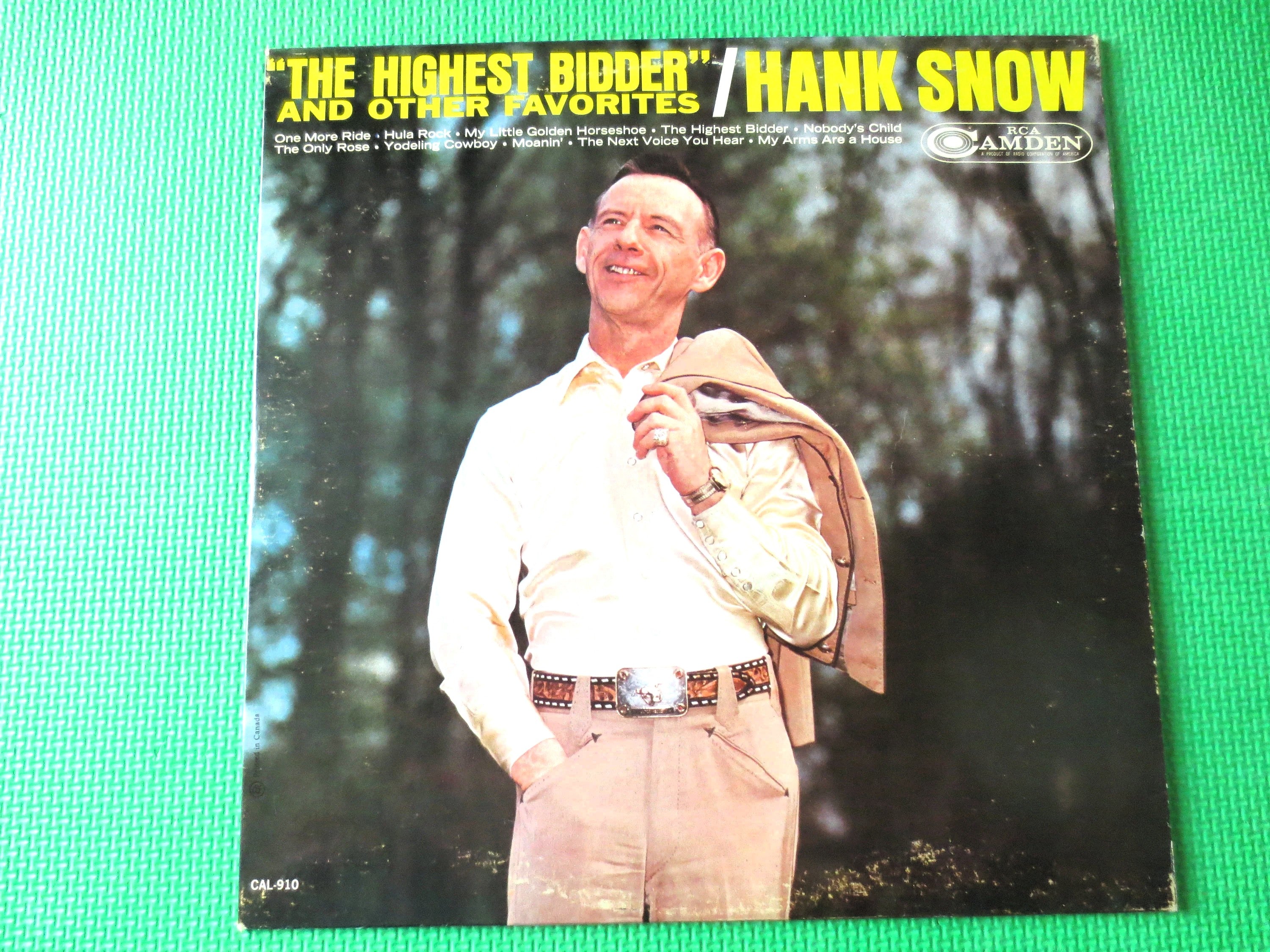 Hank Snow – The Highest Bidder (1965) Vinyl LP