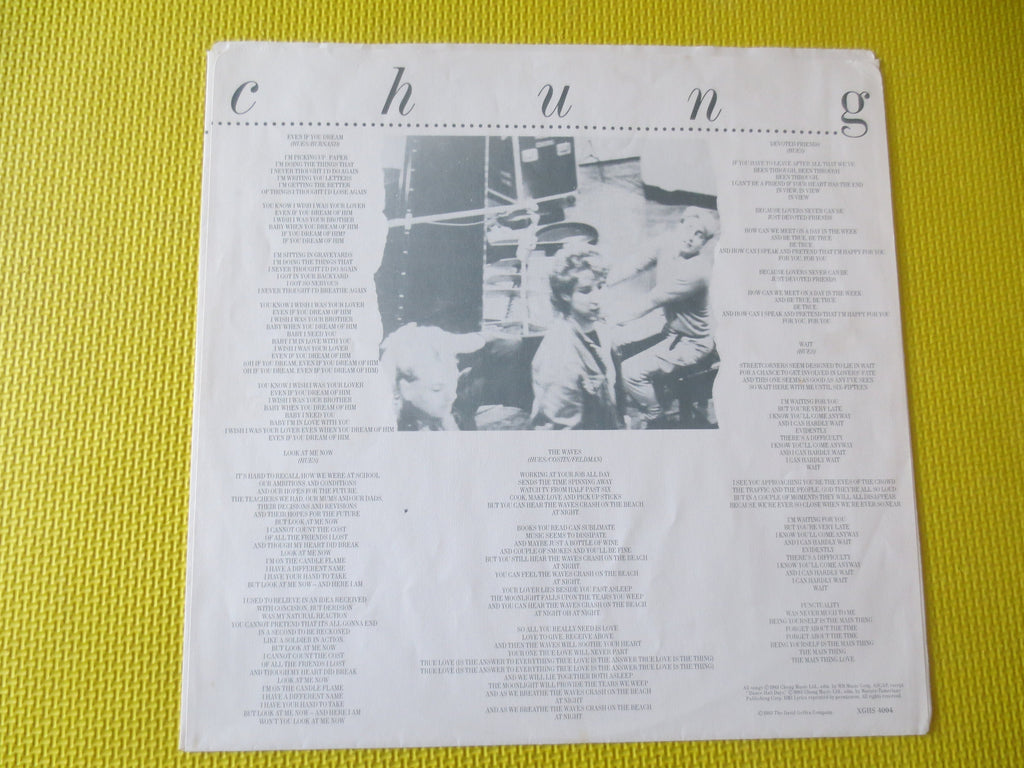 Vintage Wang Chung Vinyl Record: Points On The Curve LP, 1983