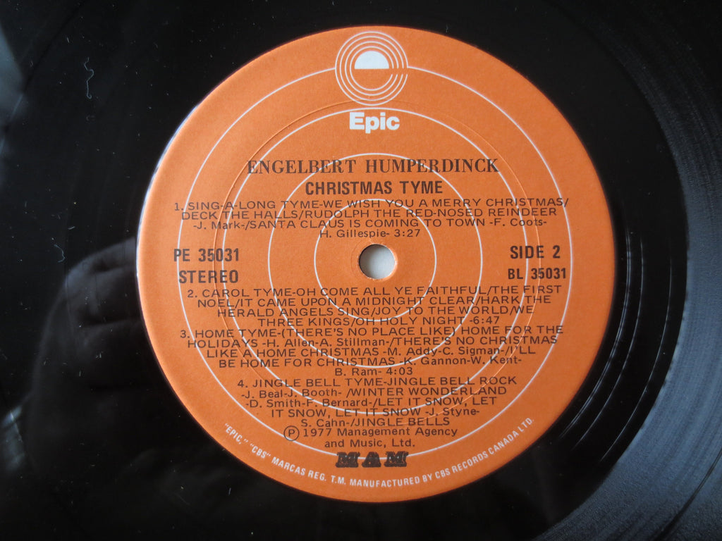 Engelbert Humperdinck Christmas Album: 1977 Christmas Tyme Vinyl LP