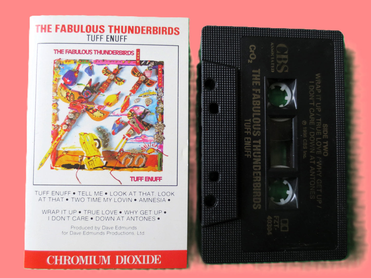 The FABULOUS THUNDERBIRDS, "Tuff Enuff", 1986 Cassette, Vintage Cassette