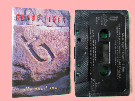 GLASS TIGER, DIAMOND Sun, 1988 Cassette Tape, Vintage Cassette