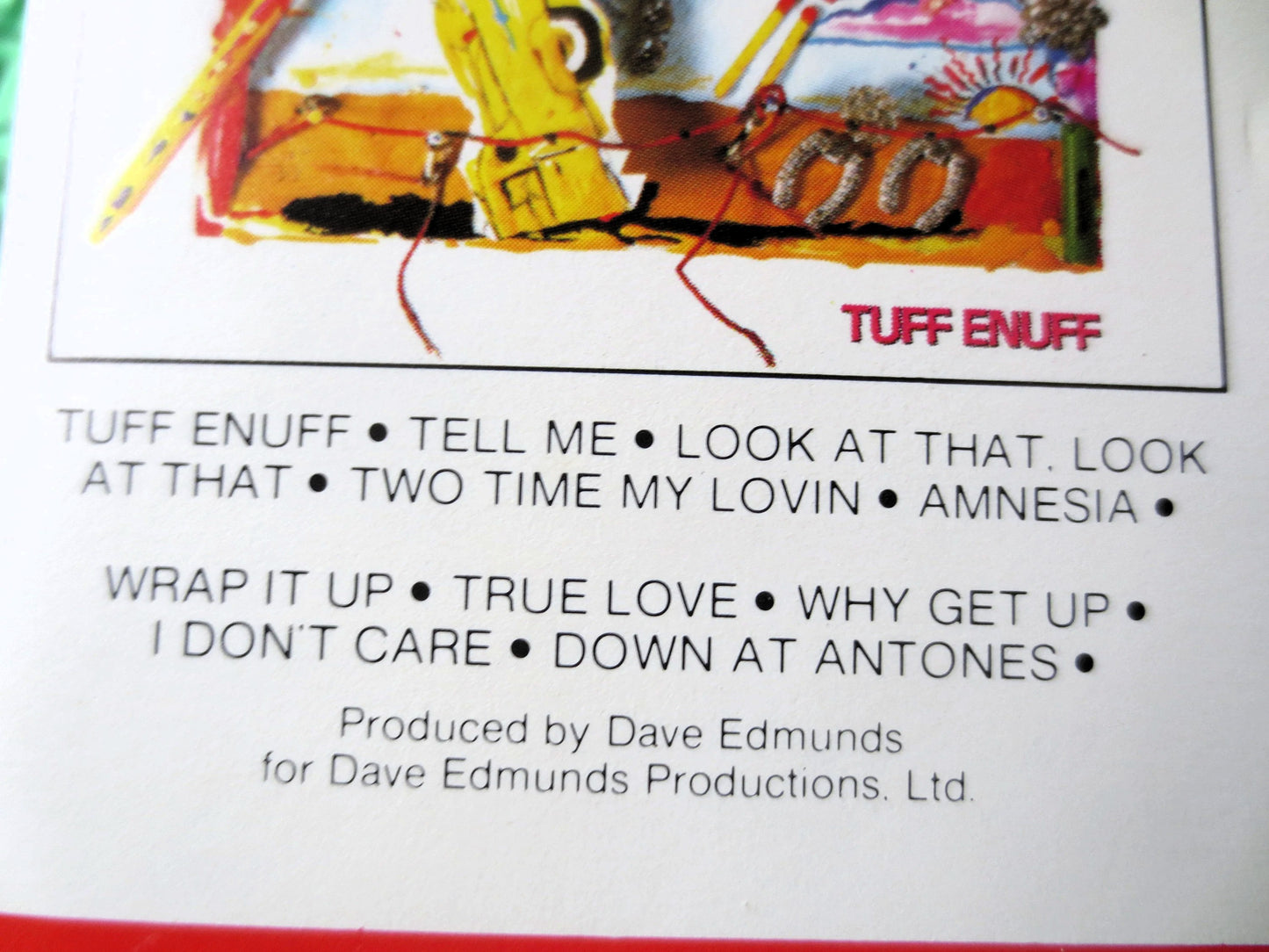 The FABULOUS THUNDERBIRDS, "Tuff Enuff", 1986 Cassette, Vintage Cassette