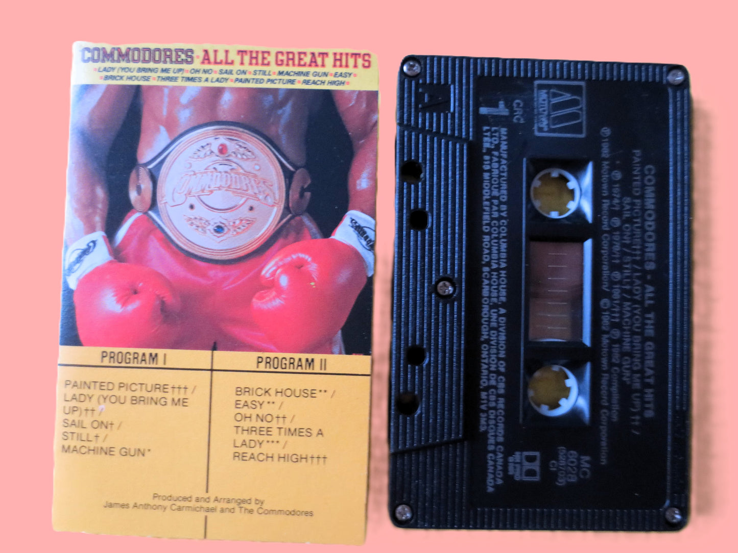 The COMMODORES, GREATEST HITS, 1982 Cassette Tape, Vintage Cassette