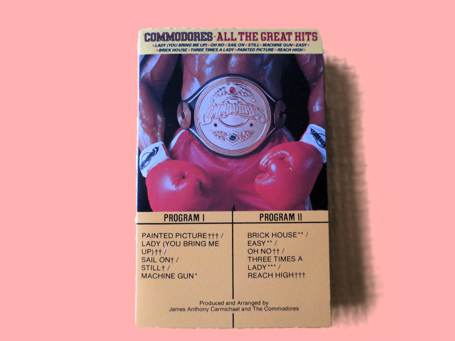 The COMMODORES, GREATEST HITS, 1982 Cassette Tape, Vintage Cassette