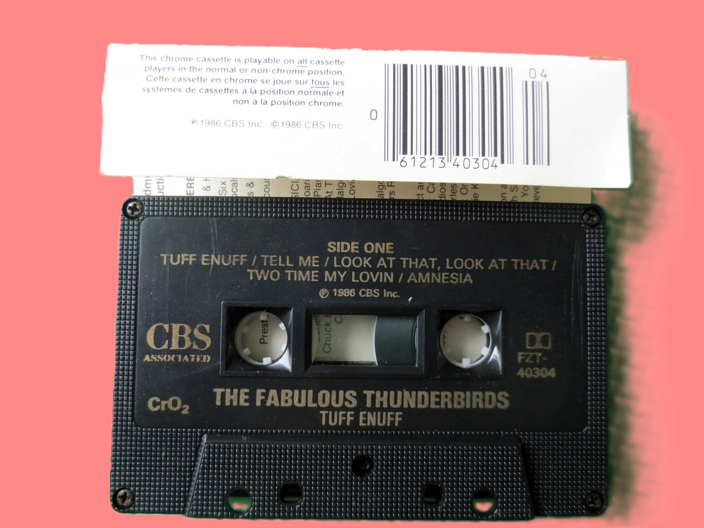 The FABULOUS THUNDERBIRDS, "Tuff Enuff", 1986 Cassette, Vintage Cassette