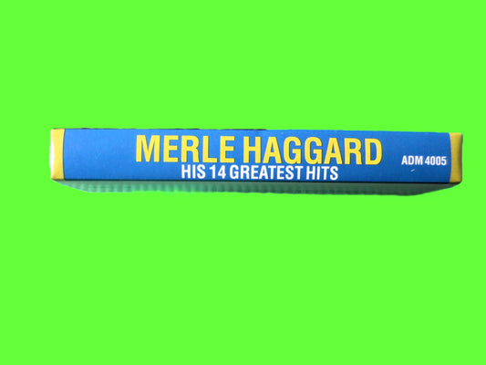 MERLE HAGGARD, 1987 Cassette Tape: His 14 GREATEST Hits, Vintage Cassette