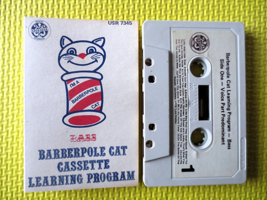 BARBERSHOP QUARTET, LEARNING Cassette, Acapella Cassette, Barbershop Tapes, Choir Music, Choir Tapes, Cassette Tapes