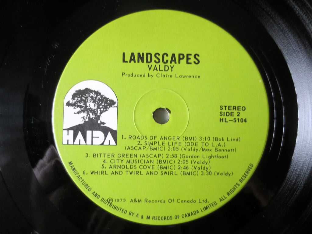 Valdy – Landscapes (1973) Vinyl LP