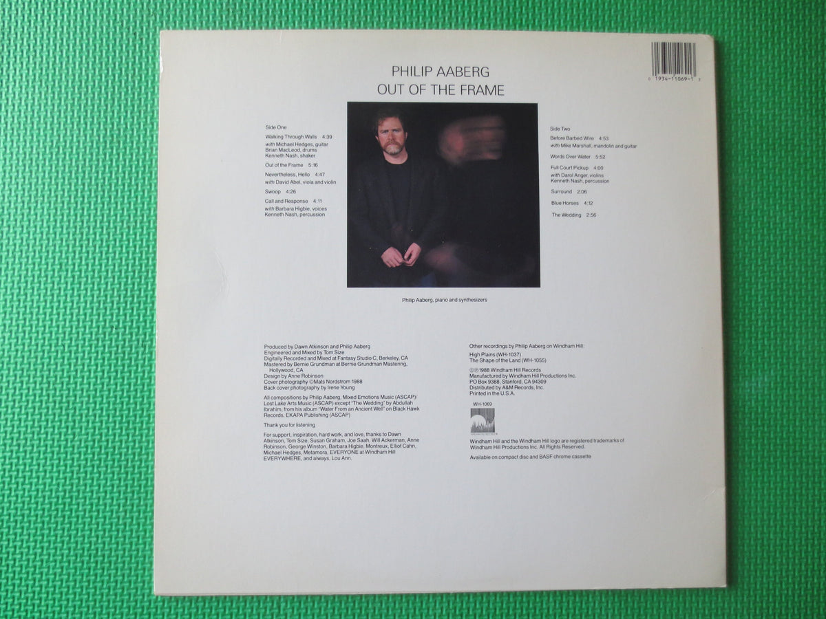 Philip Aaberg - Out of the Frame - 1988 Jazz Vinyl Record